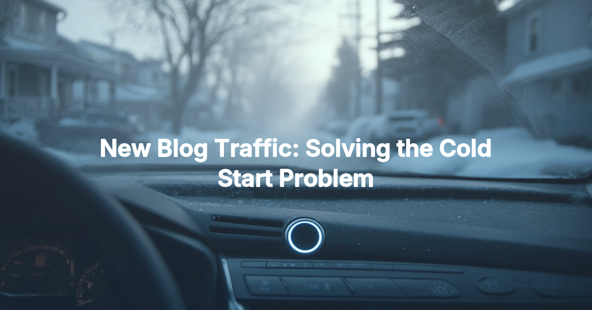 New Blog Traffic: How to Solve the Cold Start Problem in 4 Proven Phases
